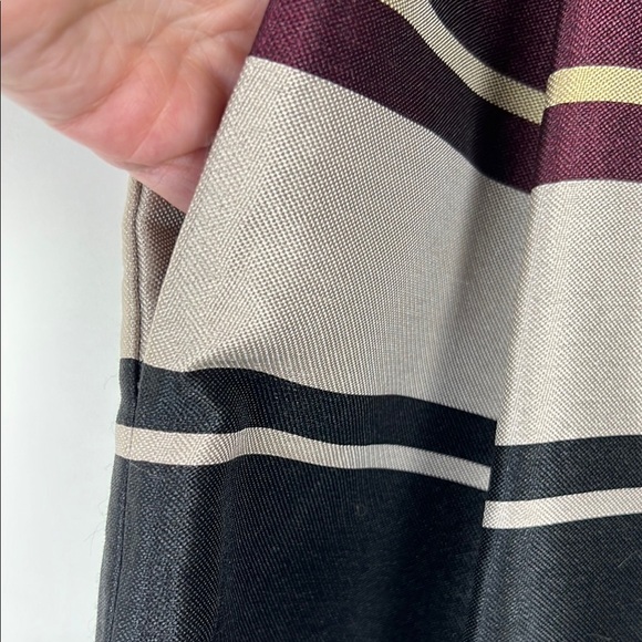 Ted Baker Majida London Blue and Black A-Line Skirt 6 - Picture 11 of 12